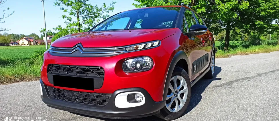 samochody osobowe Citroen C3 cena 41900 przebieg: 60000, rok produkcji 2018 z Tarnów